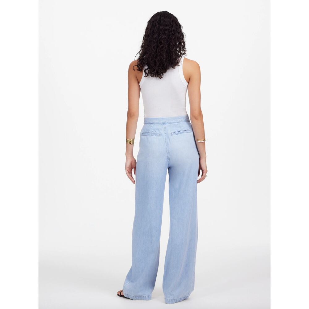 Madewell Light Blue Denim Wide Leg Jeans - Picture 3 of 13